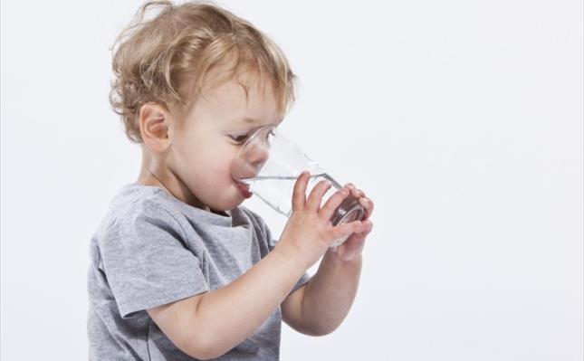 boy drinking water
